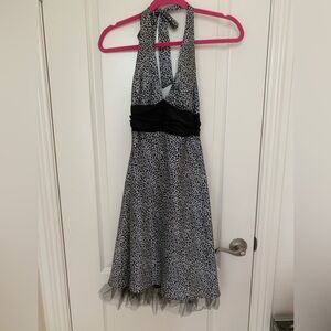 NWOT Love Tease Junior Black and White Dress